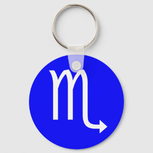 Scorpio Symbol Key Ring