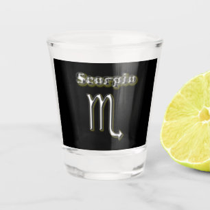Scorpio symbol shot glass