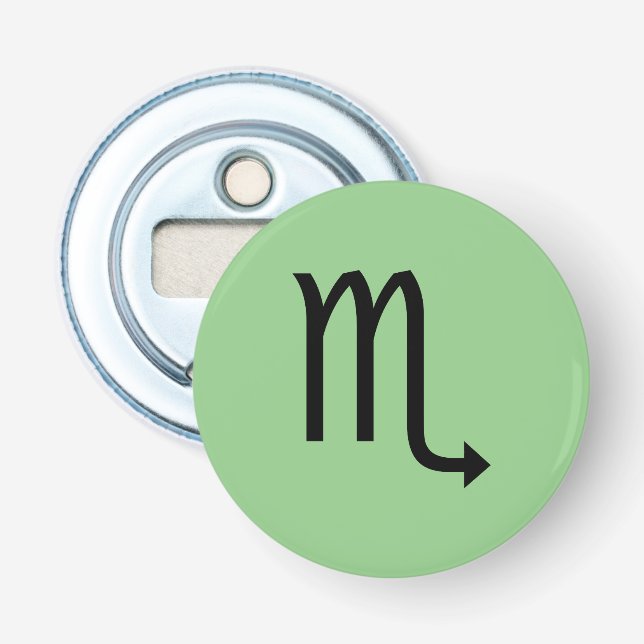 Scorpio Symbol Zodiac Bottle Opener (Front)