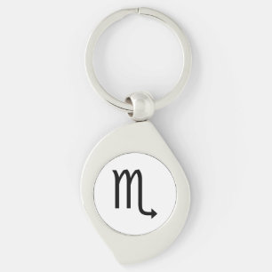 Scorpio Symbol Zodiac Key Ring