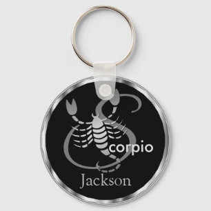 Scorpio ♏ the Scorpion - Zodiac Sign Key Ring
