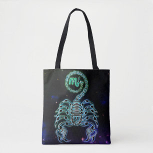 scorpio the scorpion zodiac tote bag