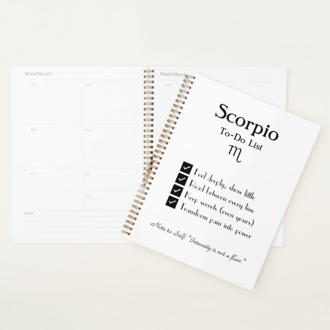 Scorpio – To-Do List Planner (Display)