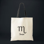 Scorpio Tote Bag<br><div class="desc">Zodiac Scorpio Tote Bag. October 23 to November 21.</div>