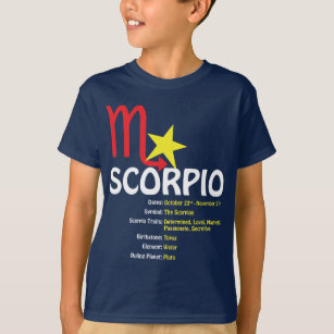 Scorpio Traits Kids Dark T-Shirt