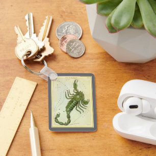Scorpio, Vintage Constellation Urania's Mirror Key Ring