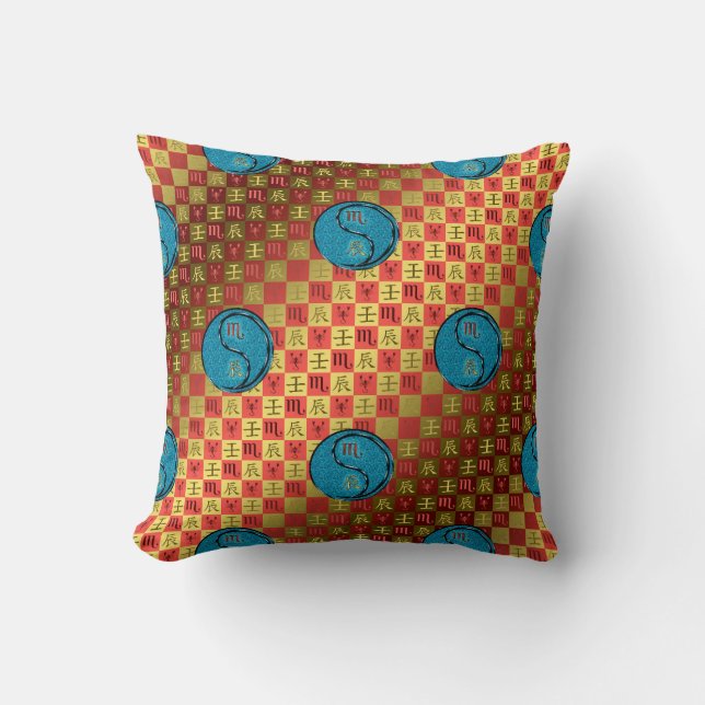 Scorpio & Water Dragon Cushion (Front)
