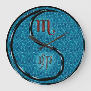 Scorpio & Water Rabbit Large Clock