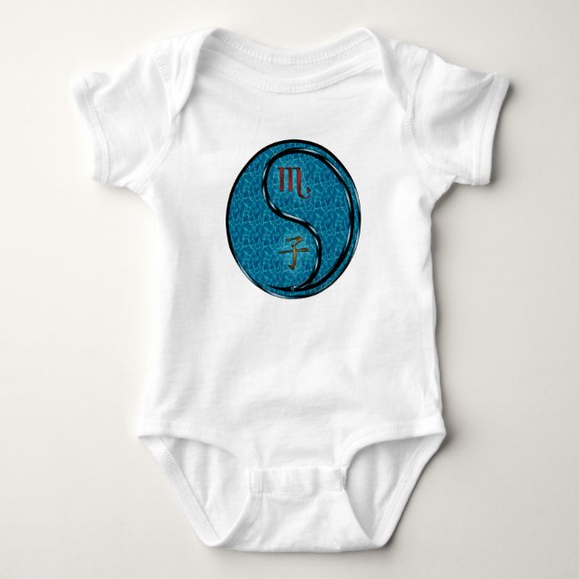 Scorpio & Water Rat Baby Bodysuit (Front)