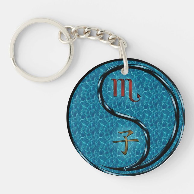 Scorpio & Water Rat Key Ring (Front)