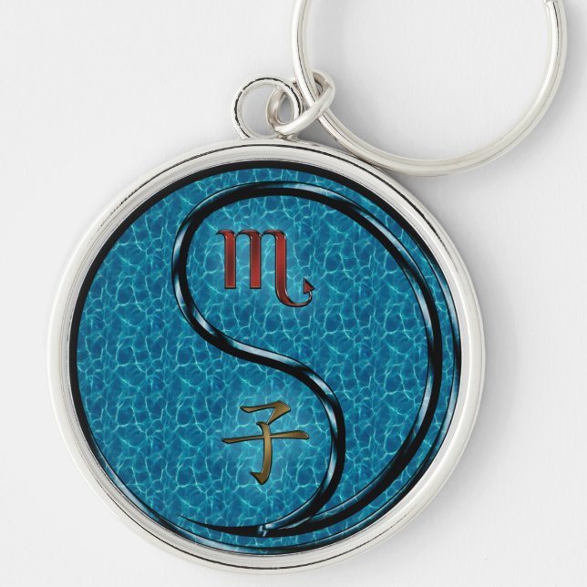 Scorpio & Water Rat Key Ring (Front)