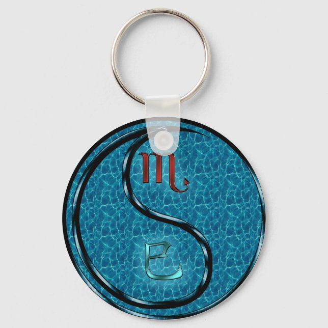 Scorpio & Water Snake Key Ring (Front)