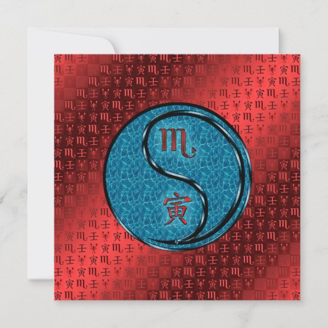 Scorpio & Water Tiger Card (Front)