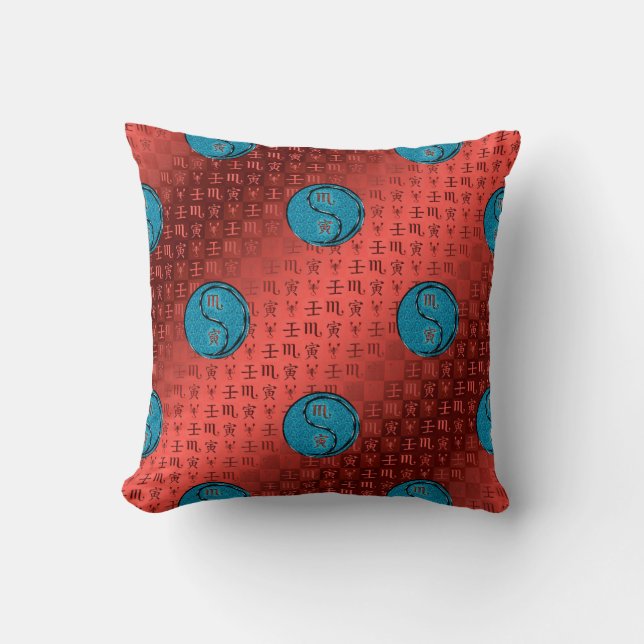 Scorpio & Water Tiger Cushion (Front)
