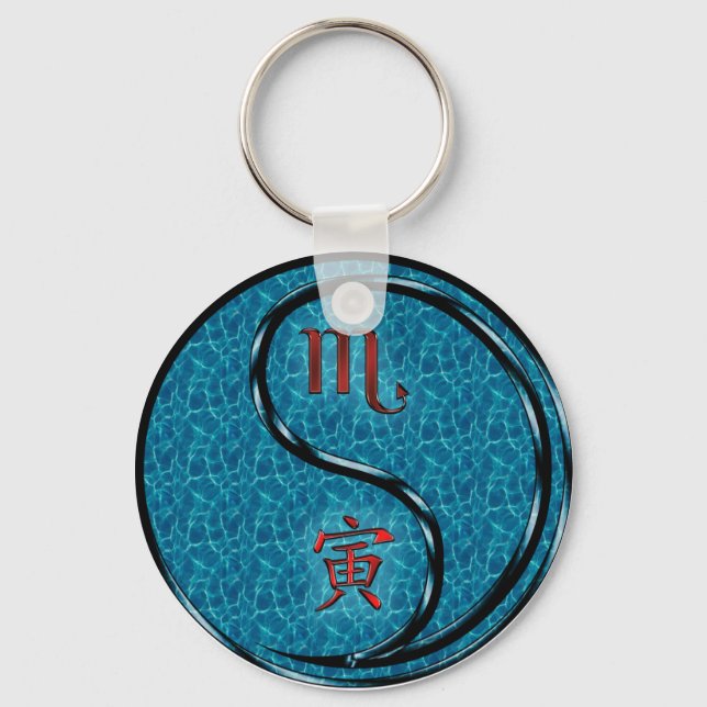 Scorpio & Water Tiger Key Ring (Front)