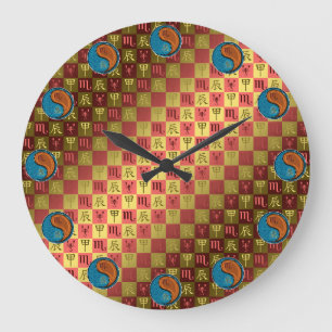 Scorpio & Wood Dragon Large Clock