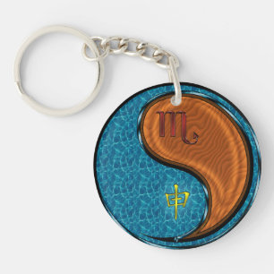 Scorpio & Wood Monkey Key Ring