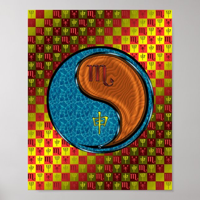 Scorpio & Wood Monkey Poster (Front)