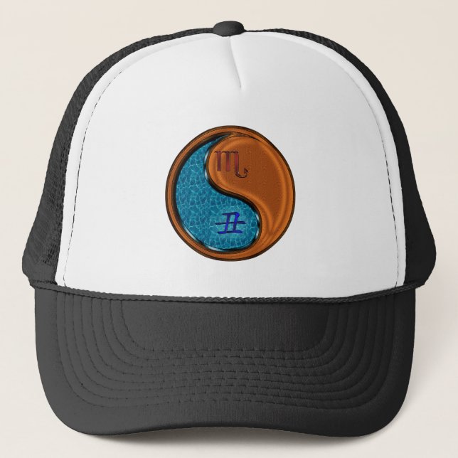 Scorpio & Wood Ox Trucker Hat (Front)