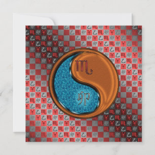 Scorpio & Wood Rabbit Card