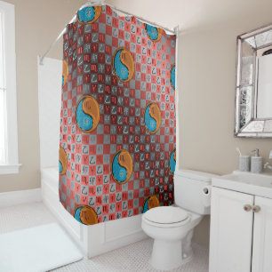 Scorpio & Wood Rabbit Shower Curtain