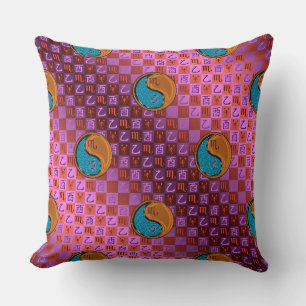 Scorpio & Wood Rooster Cushion