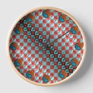 Scorpio & Wood Snake Clock