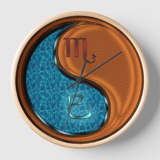 Scorpio & Wood Snake Clock (Front)