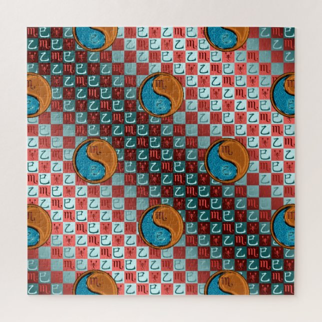 Scorpio & Wood Snake Jigsaw Puzzle (Vertical)