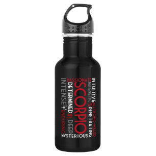 Scorpio Word Collage 532 Ml Water Bottle