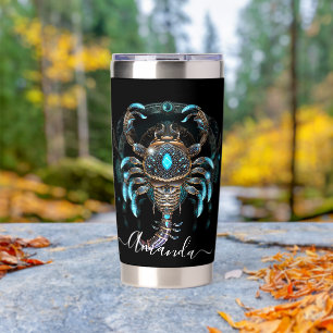 Scorpio Zodiac Art for October 23–November 21 Insulated Tumbler
