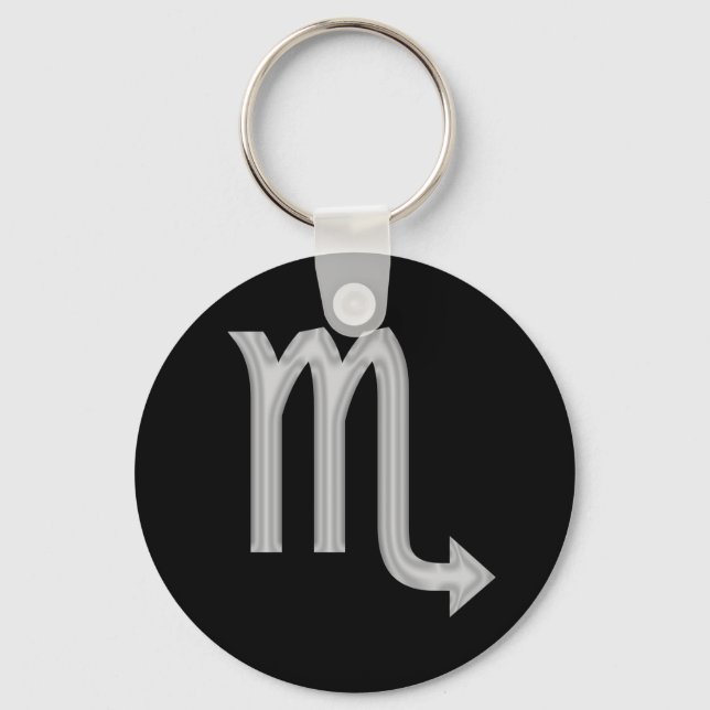 Scorpio Zodiac Astrology Keychain (Front)