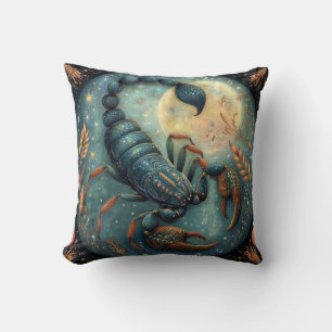 Scorpio Zodiac Astrology Sign Mystical Birthday Cushion