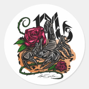 Scorpio - Zodiac Classic Round Sticker