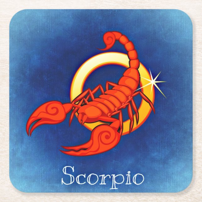 scorpio zodiac coasters (Front)