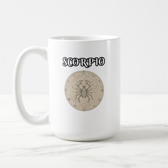 scorpio zodiac coffee mug (Left)