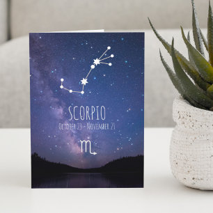 Scorpio Zodiac Constellation   Astrology Card