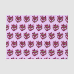 Scorpio Zodiac Coquette Heart Birthday Cake Tissue Paper