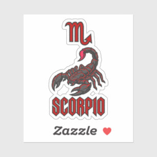 Scorpio Zodiac Crimson Scorpion Cosmic Intensity
