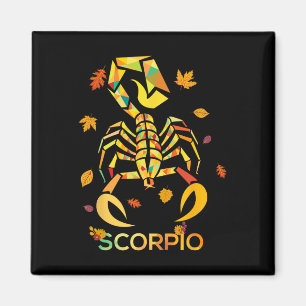 Scorpio Zodiac Fall Scorpion Birthday Magnet