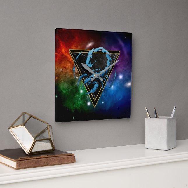Scorpio Zodiac Gift Astrology Square Wall Clock (Office)