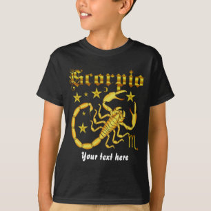Scorpio-Zodiac Kids All Styles Dark Design-2 T-Shirt
