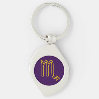 Scorpio Zodiac Metal Keychain