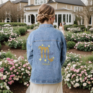 Scorpio Zodiac Modern Personalised Jean Denim Jacket
