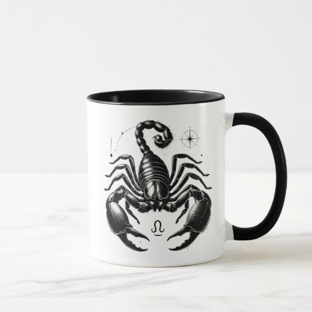 Scorpio Zodiac Scorpion Astrology Gift Mug (Right)