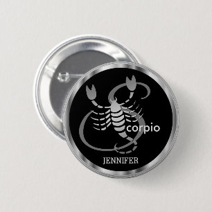 Scorpio ♏ - Zodiac Sign 6 Cm Round Badge