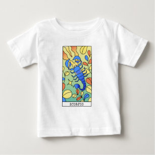 Scorpio Zodiac Sign Abstract Art Vintage Baby T-Shirt