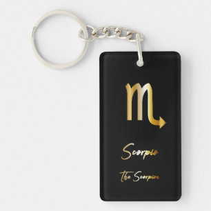 Scorpio Zodiac Sign Acrylic Keychain