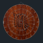 Scorpio Zodiac Sign in Mahogany Style Decor Dartboard<br><div class="desc">A Scorpio Zodiac Sign applique in a rich brown Mahogany wood grain style decor print background. A classy modern design for a great custom birthday gift idea. 
 
 
  
 
 
 


Use the "Ask this Designer" link to contact us with your special design requests or for some assistance with your customization needs.</div>