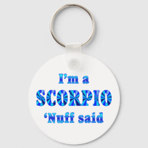 Scorpio Zodiac Sign Key Ring